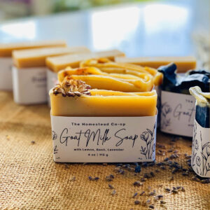 Goat Milk Soap with Lemon, Basil, Lavender